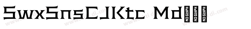 SweiAxSansCJKtc Med字体转换